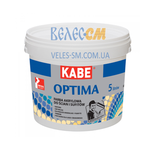 Акриловая краска для внутренних работ OPTIMA (10 л)