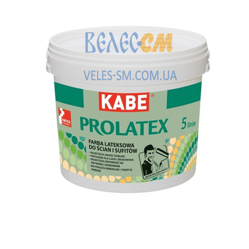 Латексная краска Farby Kabe PROLATEX для стен и потолков (10 л)